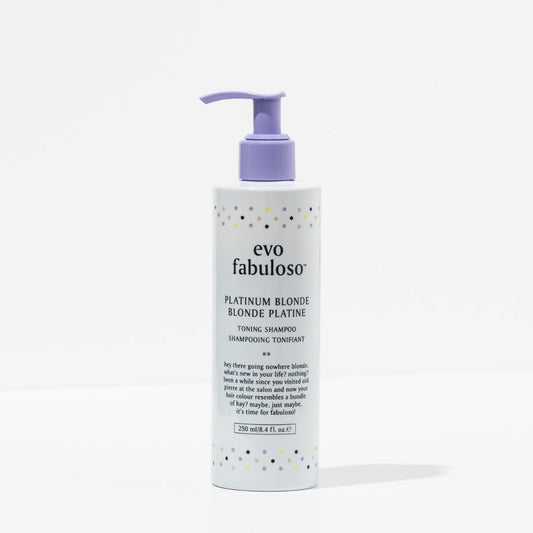EVO fabuloso platinum blonde toning shampoo 250ml